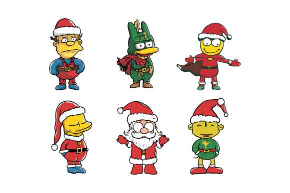 A Set of Cute Santa: Charming Illustrations Where Playful Design Meets Professional Versatility