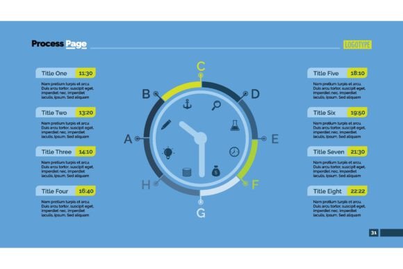 Day Schedule Slide Template: Business Da’s Visual Agenda Tool