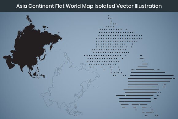 Finding the Right Asia Continent Flat World Map Vector for Your Project