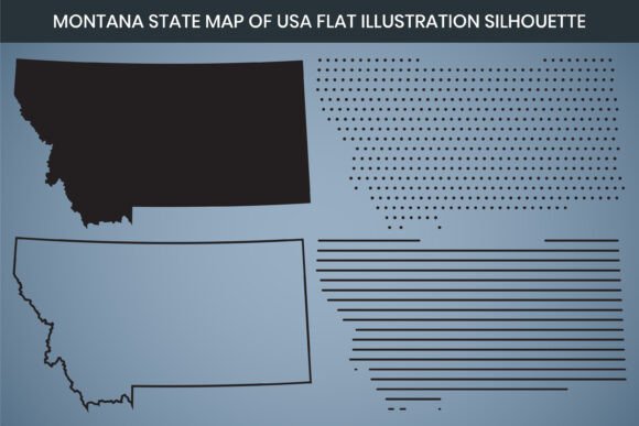 Montana State Hand Drawn Outline Map USA: Bridging Geography, Design, and Creativity