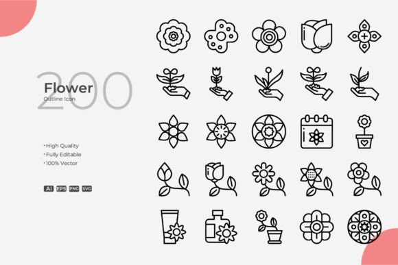 The Art and Utility of Flower Outline Design: Elevating Visual Projects Across Media