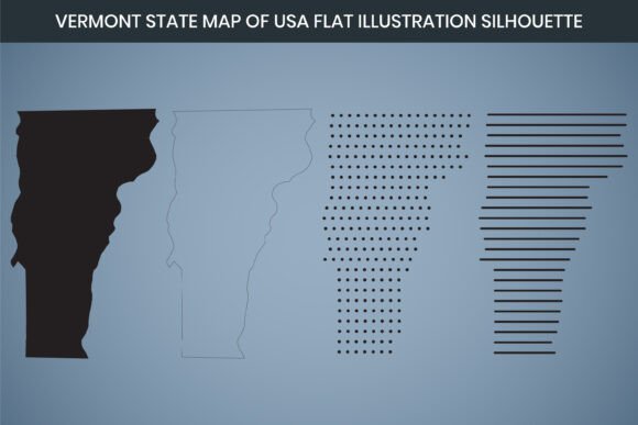 The Enduring Appeal of the Vermont State Hand Drawn Outline Map USA in Modern Design and Education