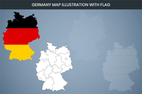 Why a High-Resolution Germany Map Illustration with Flag Changes the Way You Present Geographic Data