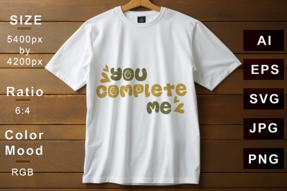 You Complete Me T-shirt Design: Wear Your Connection